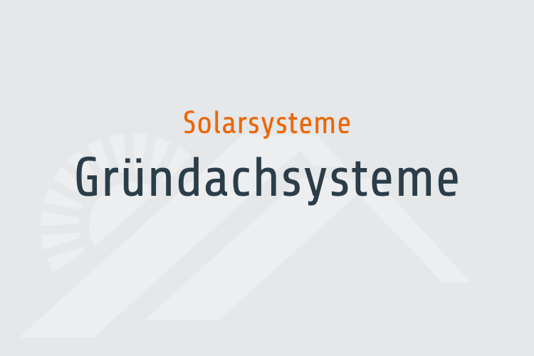 Gründachsysteme